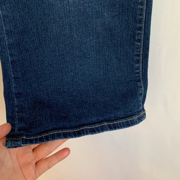 Torrid Dark Blue Crop High-Rise Flare Vintage Stretch Jeans - Picture 5 of 9